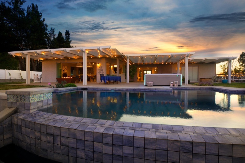 Placed indoors or outdoors, a hot tub brings joy to a home.