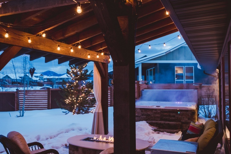 A warm, inviting hot tub is a great place to ring in the New Year.