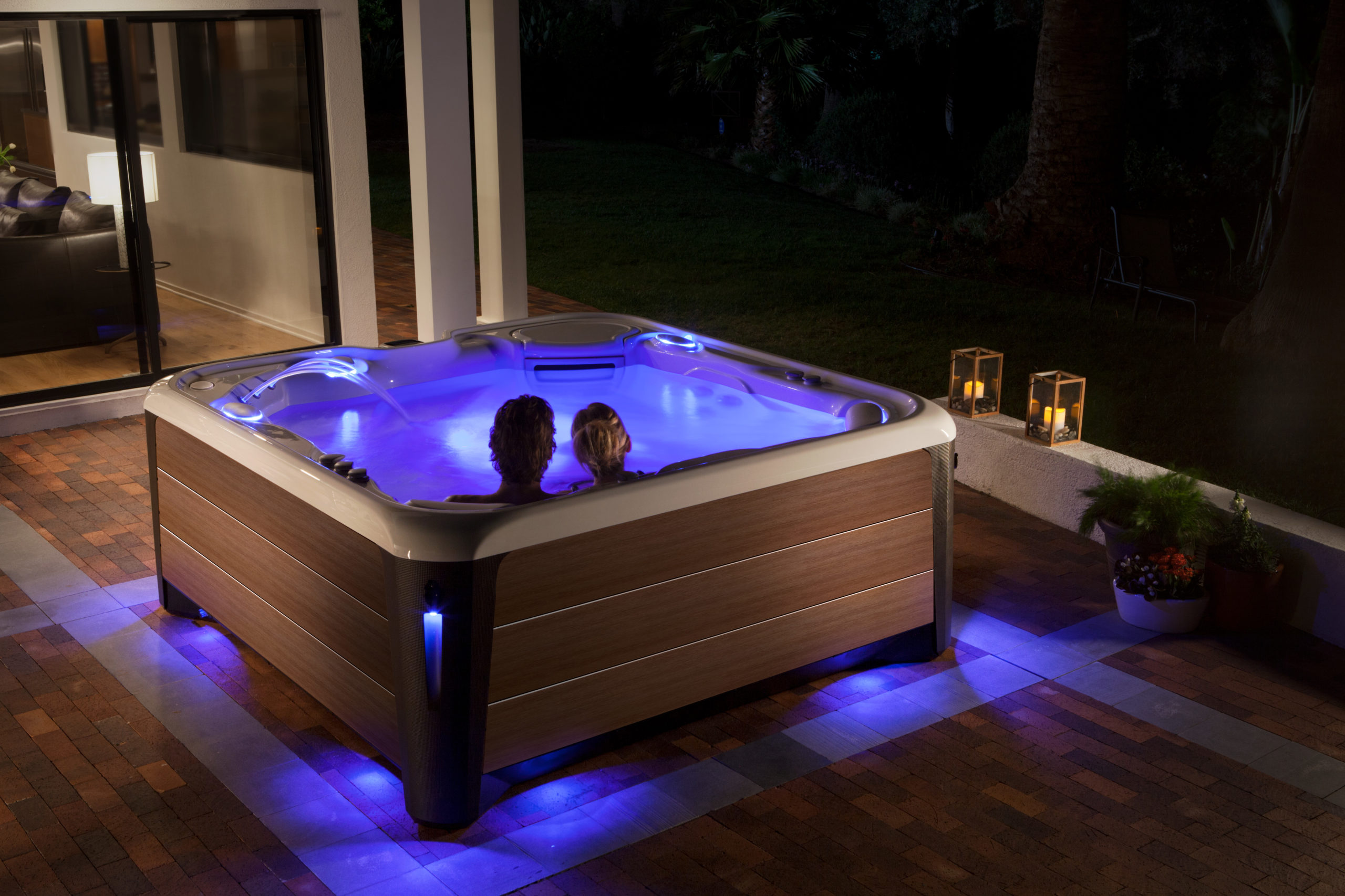 A Valentine’s Day hot tub is a warm romantic getaway without leaving your house.