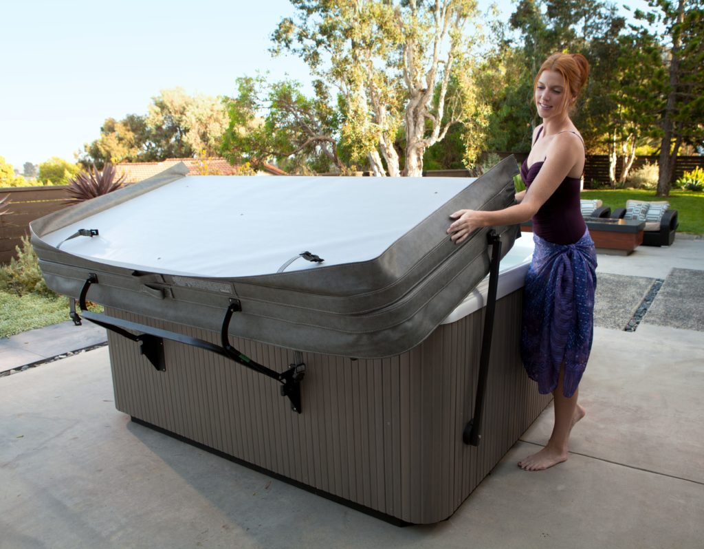Your cover lifter will make opening and closing your hot tub a cinch.