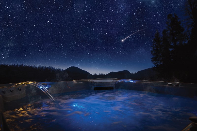 The best hot tub massage is also about a relaxing ambiance.