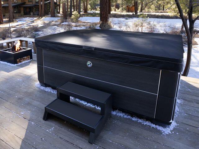 Quality hot tub cabinets protect systems from the sun, rain, and snow.
