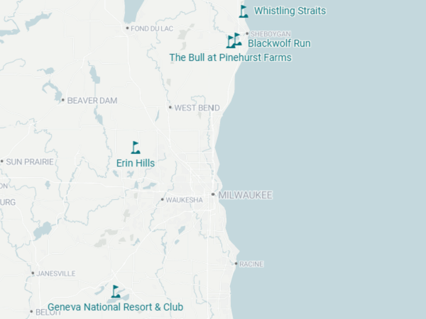 Hot Spring® Spas best golf courses in Wisconsin mobile.