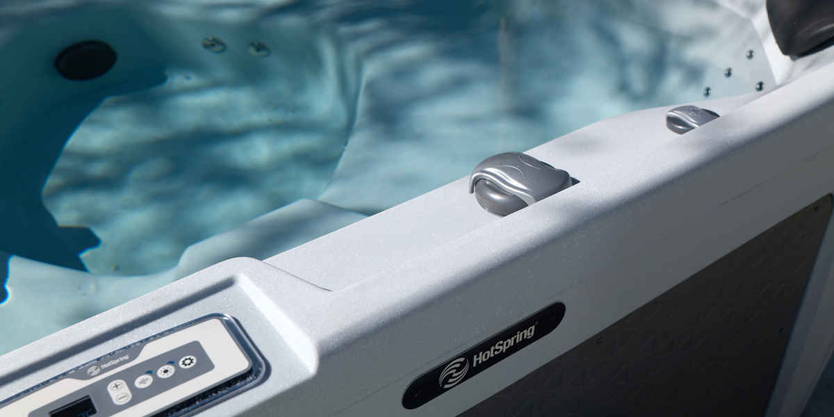 Freeflow Collection Monterey model in Smoke with serene, crystal clear water